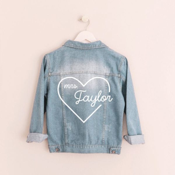 Personalized Mrs Jean Jacket Cheap