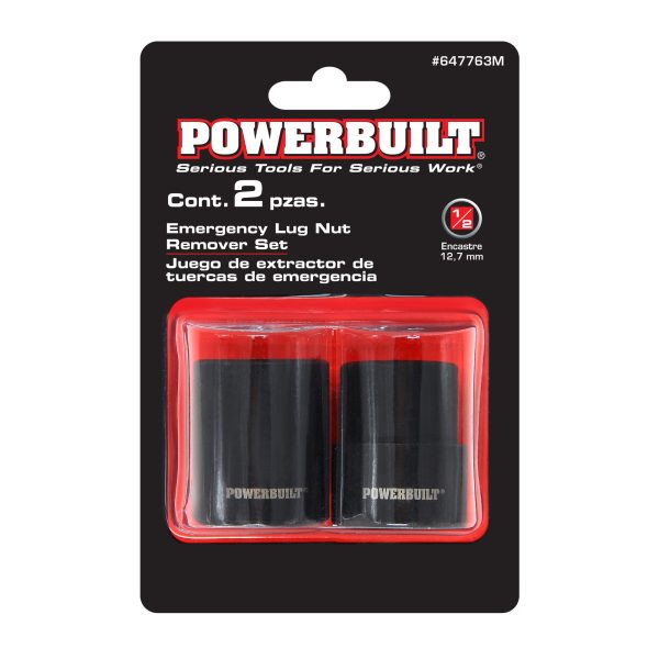 Powerbuilt 2 Pc. Emergency Lug Nut Remover Socket Set - 647763M Online now - Image 5