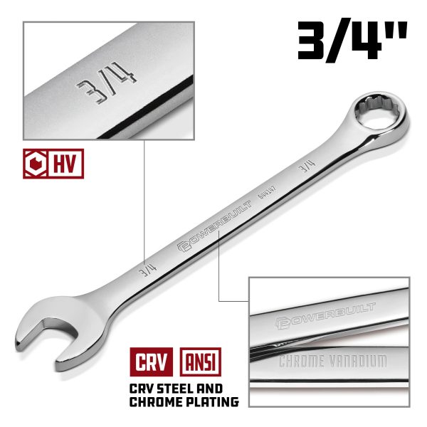 3 4 Inch Fully Polished SAE Combination Wrench Fashion - Image 2
