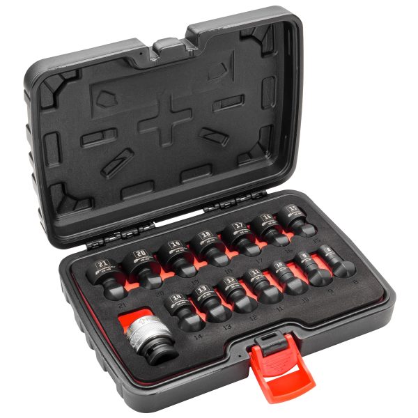 15 Piece 1 2  Dr. Metric Quick-Change Swivel Socket Set With Adapter Online
