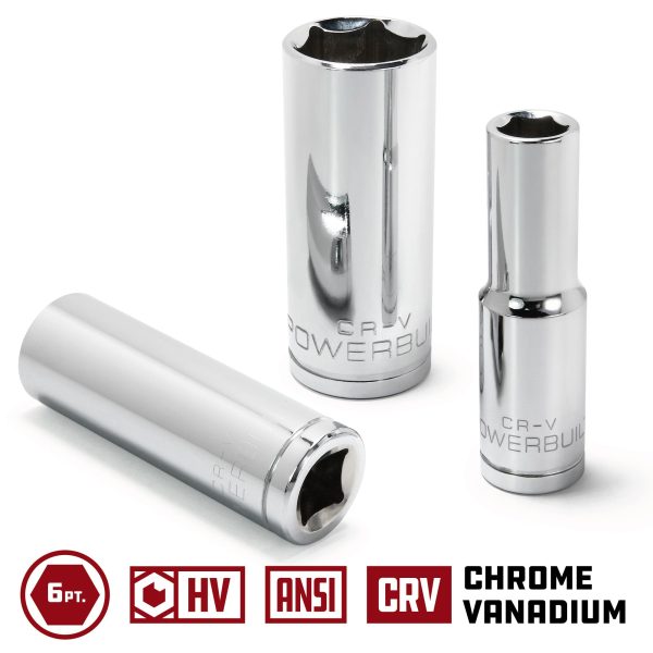 1 4 Inch Drive x 3 8 Inch 6 Point Deep Socket Online Sale - Image 3
