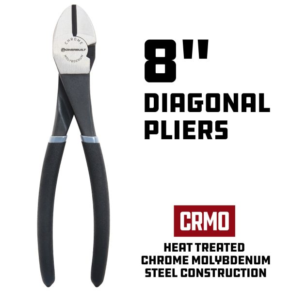 8 in. Pro Tech Diagonal Pliers Discount - Image 2
