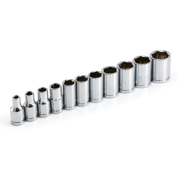 11 Piece 1 4 in. Dr. Metric 6 Pt. Socket Set Online