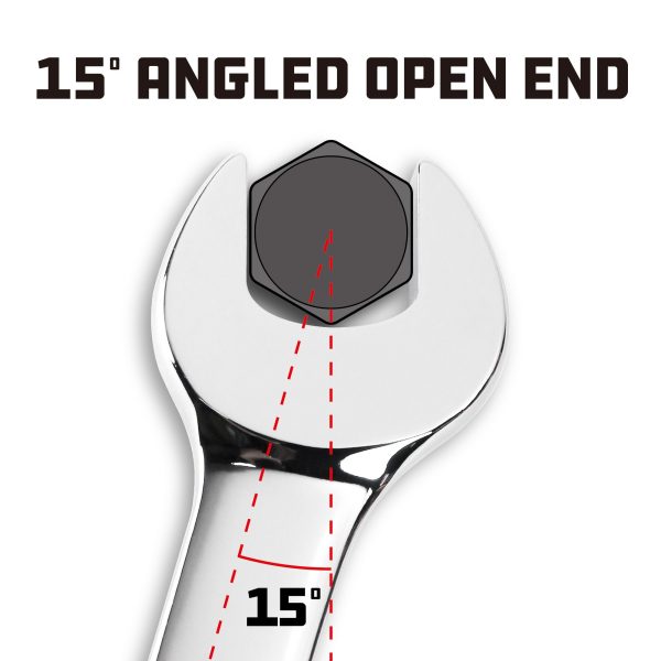 1 2 Inch Fully Polished SAE Combination Wrench Online now - Image 4