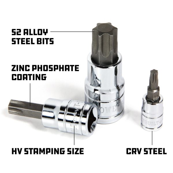 6 Piece 1 4 in. Dr. Torx Bit Socket Set Cheap - Image 3