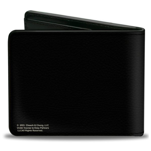 Bi-Fold Wallet - CHEECH & CHONG Americana Stunt Dog Pose Black Online - Image 2